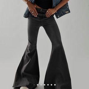 Free People Float on Flares Washed Black 27